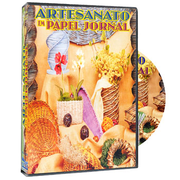 DVD ARTESANATO EM PAPEL JORNAL 